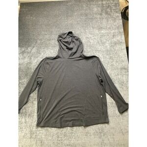 Fresh Clean Threads Hoodie Men 2XL Heather Gray Long Sleeve Performance Pullover
